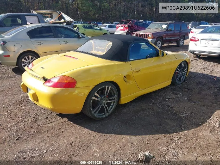 2001 Porsche Boxster VIN: WP0CA29891U622606 Lot: 40715028