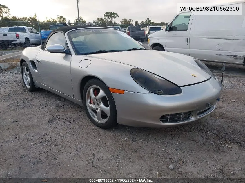 2001 Porsche Boxster S VIN: WP0CB29821U662300 Lot: 40795052