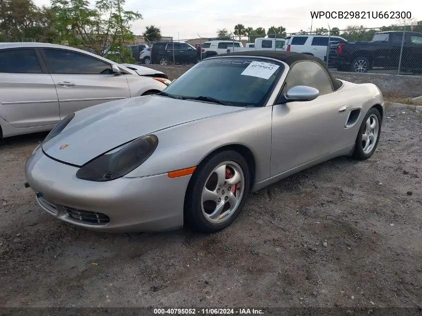 2001 Porsche Boxster S VIN: WP0CB29821U662300 Lot: 40795052