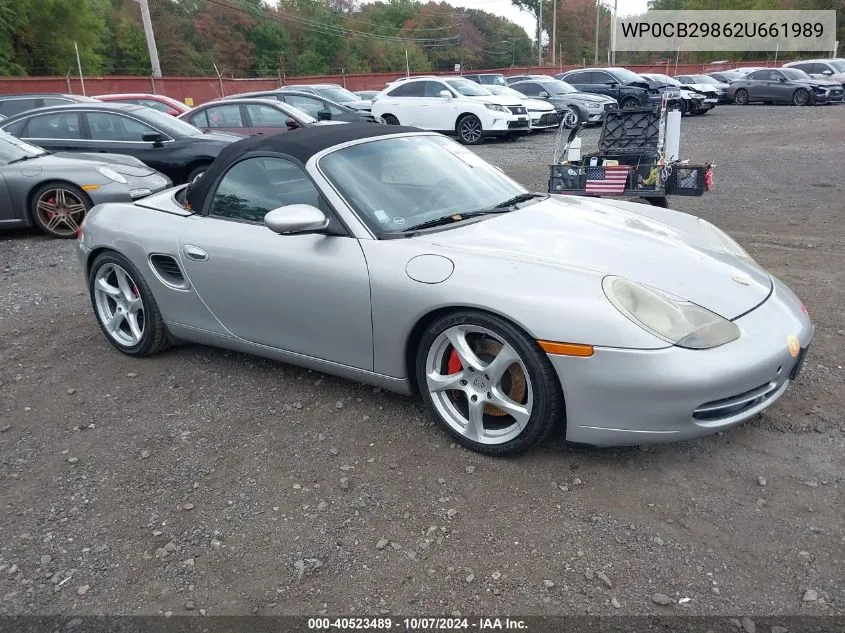 2002 Porsche Boxster S VIN: WP0CB29862U661989 Lot: 40523489