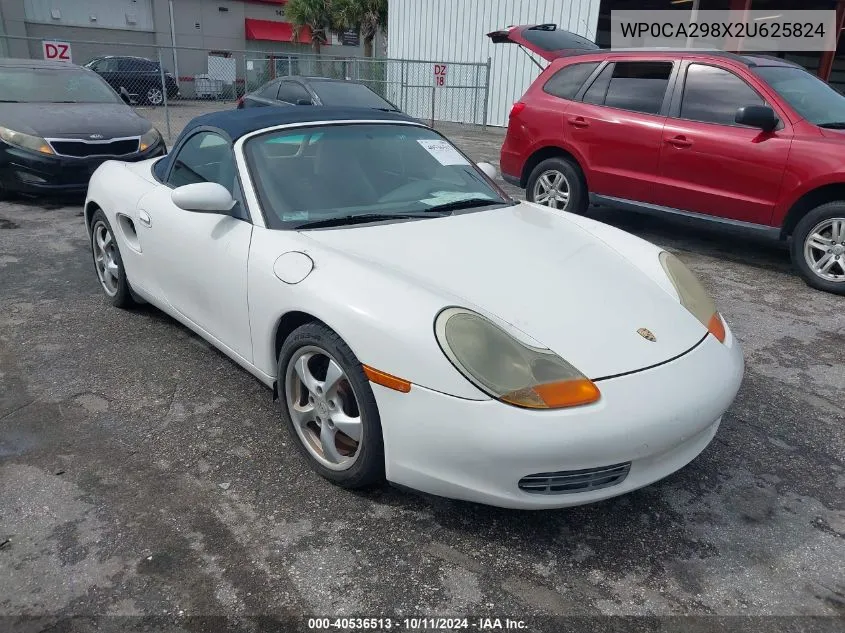 2002 Porsche Boxster VIN: WP0CA298X2U625824 Lot: 40536513