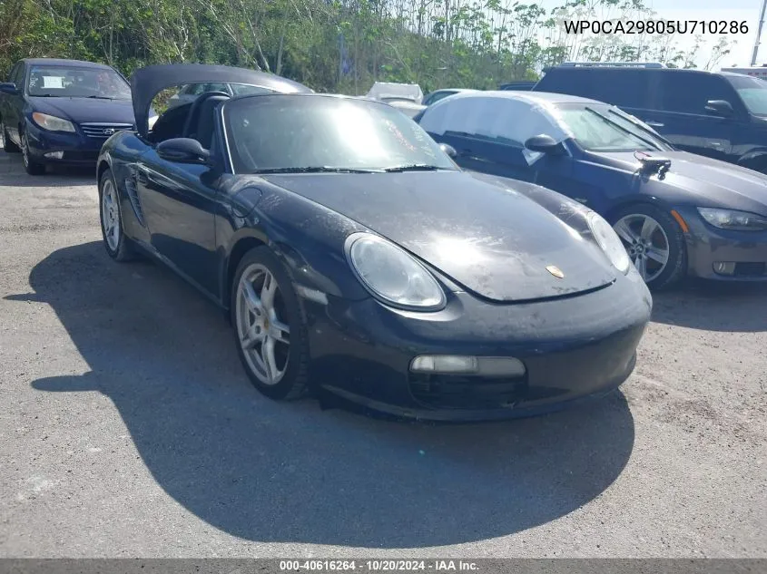 2005 Porsche Boxster VIN: WP0CA29805U710286 Lot: 40616264