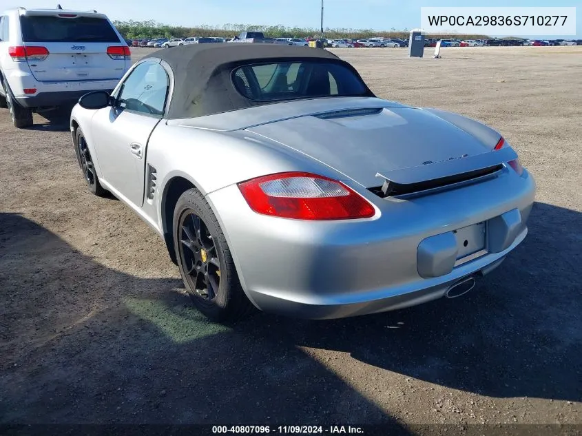 2006 Porsche Boxster VIN: WP0CA29836S710277 Lot: 40807096