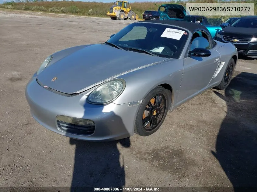 2006 Porsche Boxster VIN: WP0CA29836S710277 Lot: 40807096