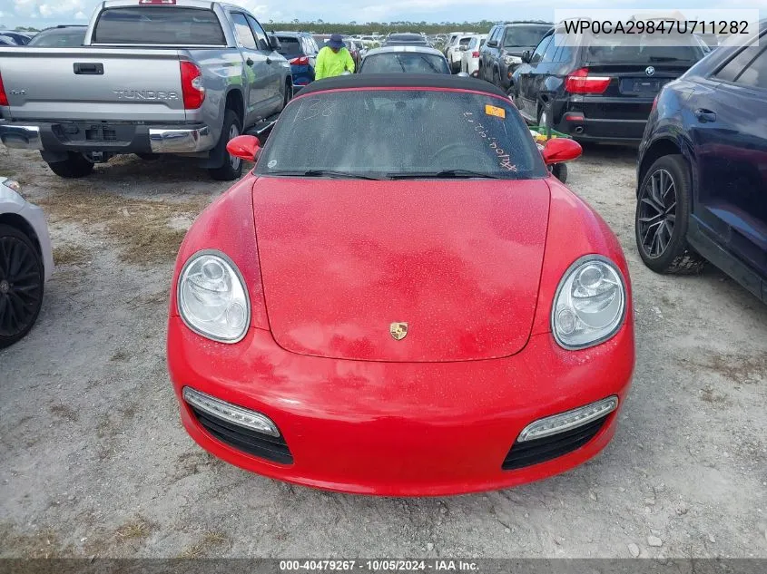 2007 Porsche Boxster VIN: WP0CA29847U711282 Lot: 40479267