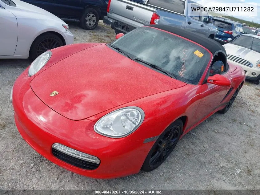 2007 Porsche Boxster VIN: WP0CA29847U711282 Lot: 40479267