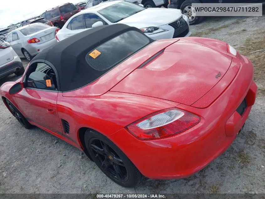 2007 Porsche Boxster VIN: WP0CA29847U711282 Lot: 40479267