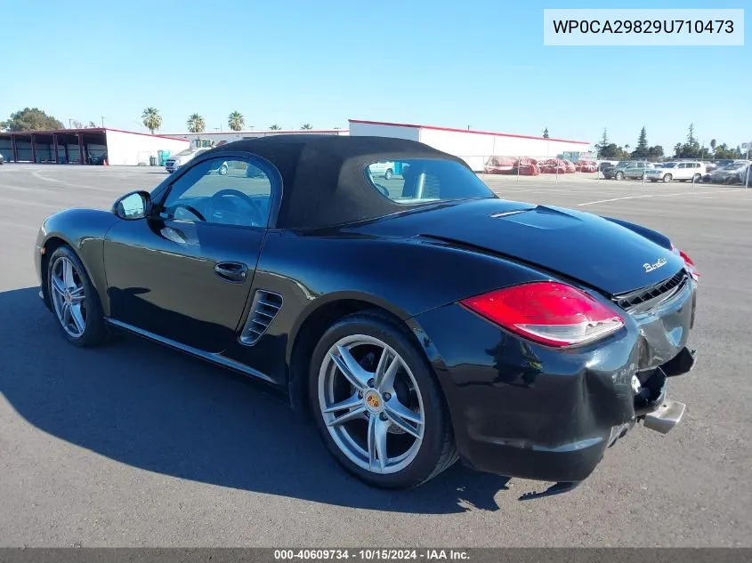 2009 Porsche Boxster VIN: WP0CA29829U710473 Lot: 40609734