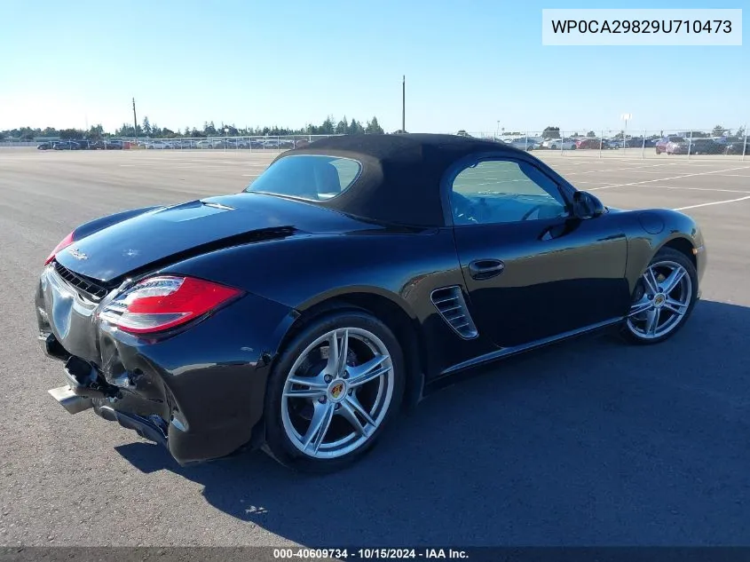 2009 Porsche Boxster VIN: WP0CA29829U710473 Lot: 40609734