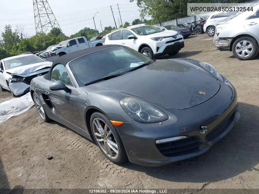 2013 Porsche Boxster S VIN: WP0CB2A85DS132544 Lot: 12106352