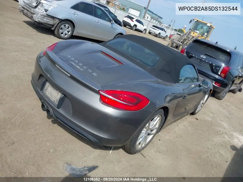 2013 Porsche Boxster S VIN: WP0CB2A85DS132544 Lot: 12106352