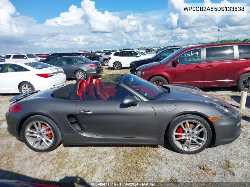 2013 Porsche Boxster S VIN: WP0CB2A85DS133838 Lot: 40471316