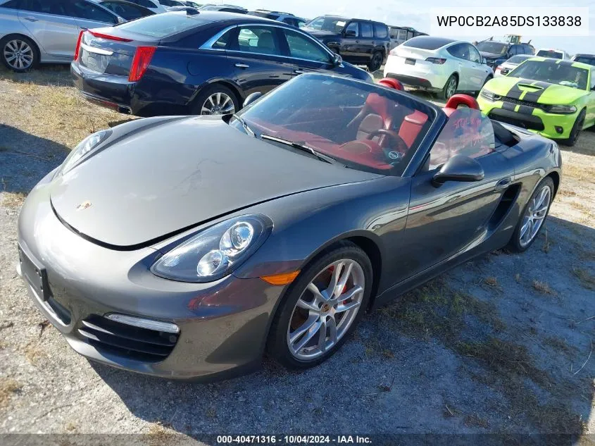 2013 Porsche Boxster S VIN: WP0CB2A85DS133838 Lot: 40471316