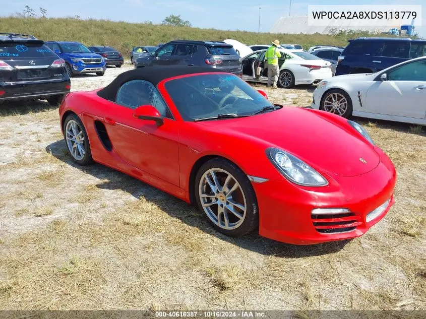 2013 Porsche Boxster VIN: WP0CA2A8XDS113779 Lot: 40616387