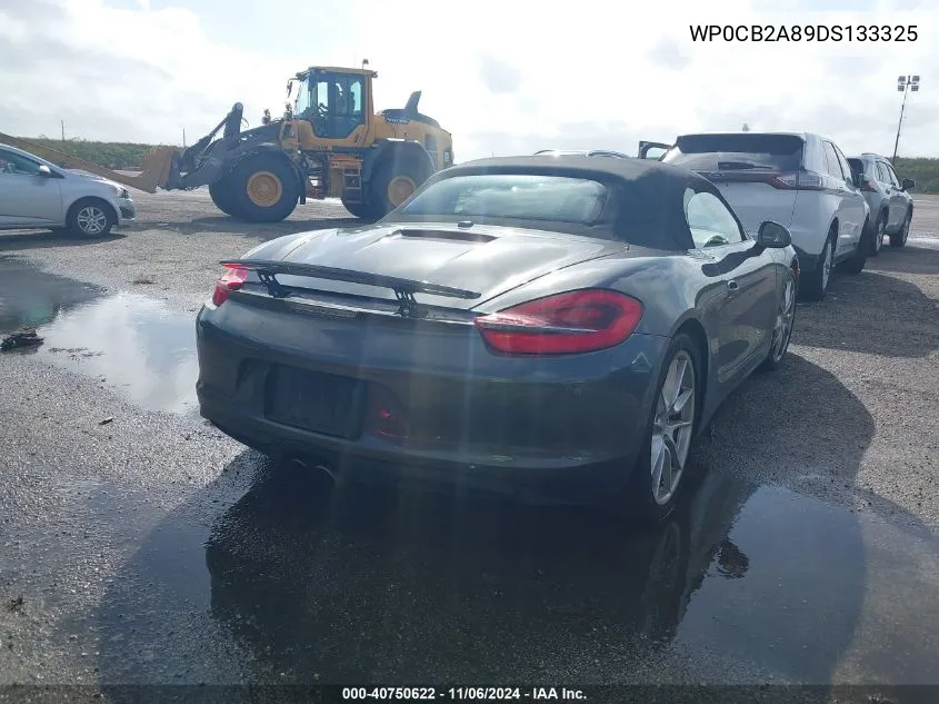 2013 Porsche Boxster S VIN: WP0CB2A89DS133325 Lot: 40750622