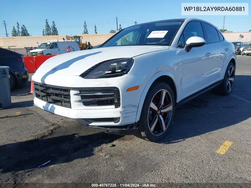 2024 Porsche Cayenne Coupe S VIN: WP1BL2AY9RDA60881 Lot: 40767225