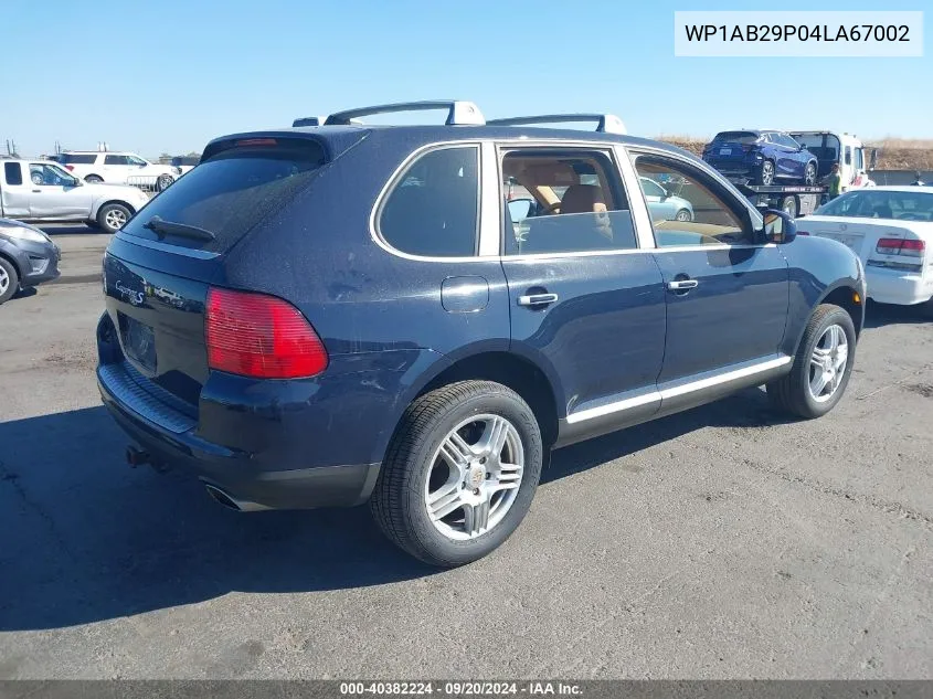 WP1AB29P04LA67002 2004 Porsche Cayenne S