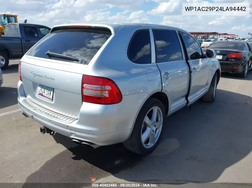 2004 Porsche Cayenne Turbo VIN: WP1AC29P24LA94442 Lot: 40402460