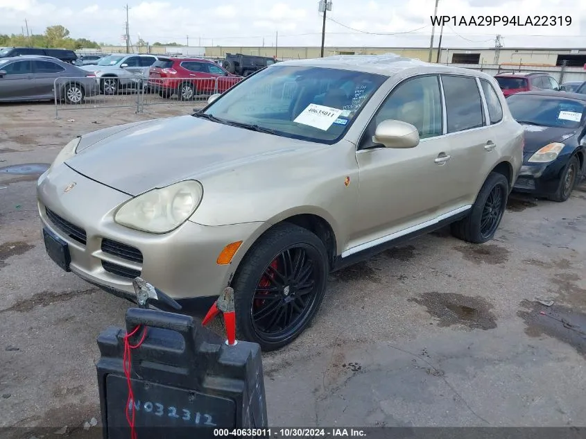 2004 Porsche Cayenne V6 VIN: WP1AA29P94LA22319 Lot: 40635011