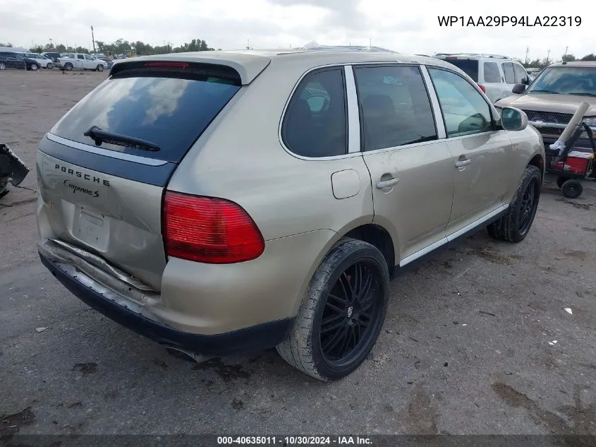 2004 Porsche Cayenne V6 VIN: WP1AA29P94LA22319 Lot: 40635011