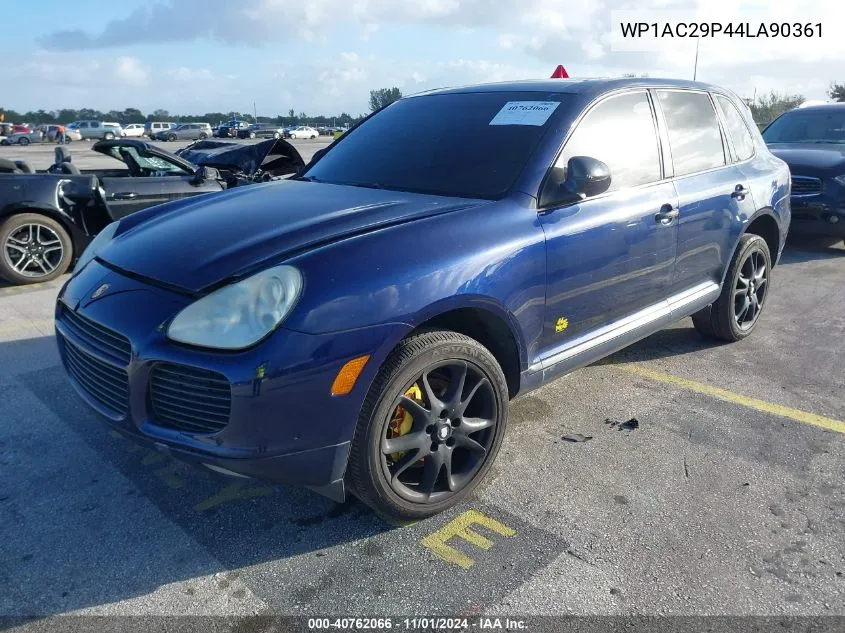 2004 Porsche Cayenne Turbo VIN: WP1AC29P44LA90361 Lot: 40762066