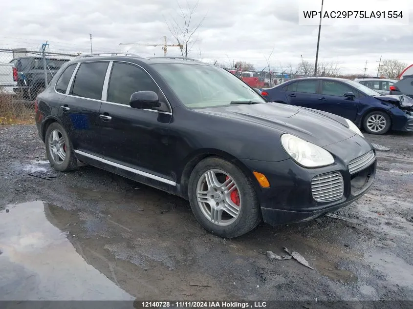 2005 Porsche Cayenne Turbo VIN: WP1AC29P75LA91554 Lot: 12140728