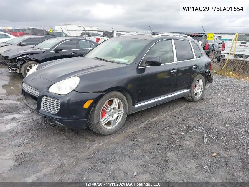 2005 Porsche Cayenne Turbo VIN: WP1AC29P75LA91554 Lot: 12140728