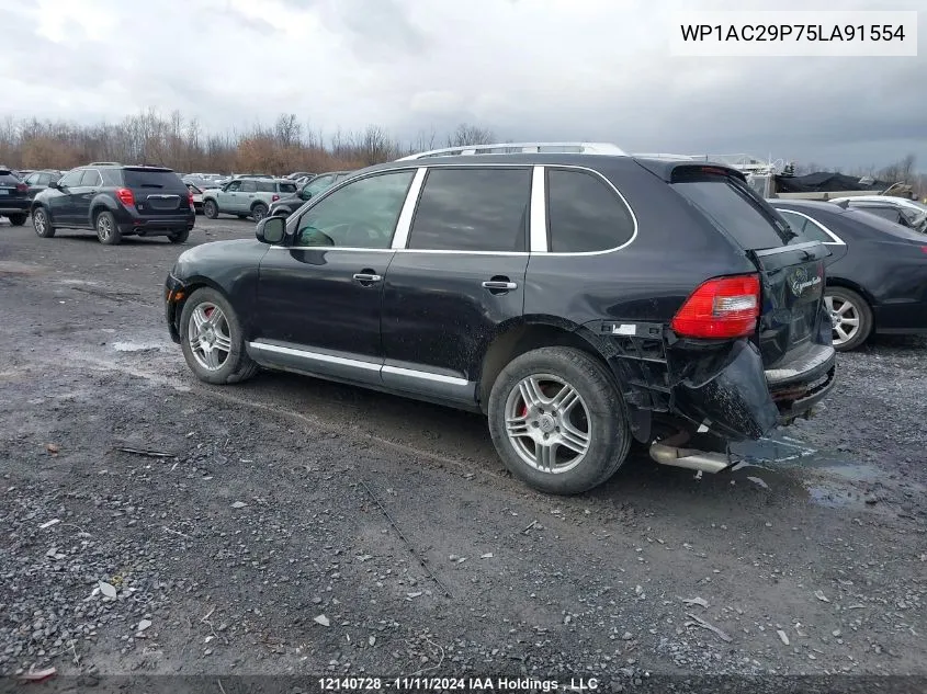 2005 Porsche Cayenne Turbo VIN: WP1AC29P75LA91554 Lot: 12140728