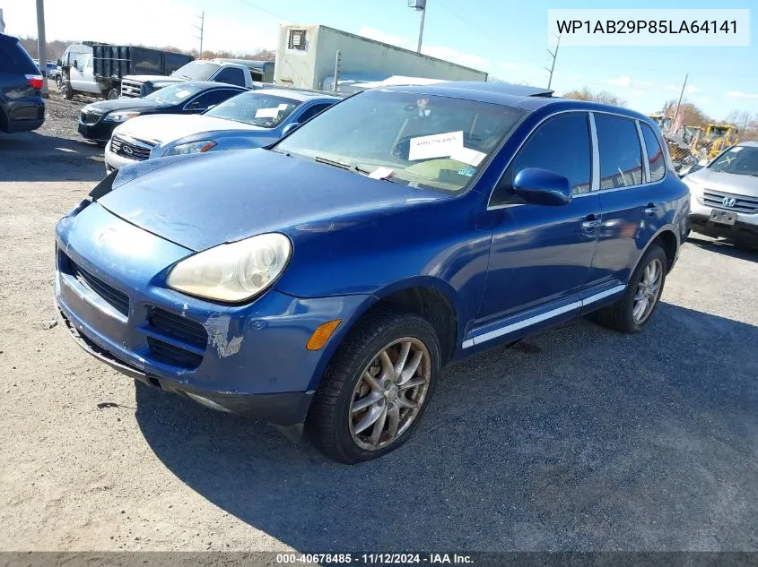 2005 Porsche Cayenne S VIN: WP1AB29P85LA64141 Lot: 40678485