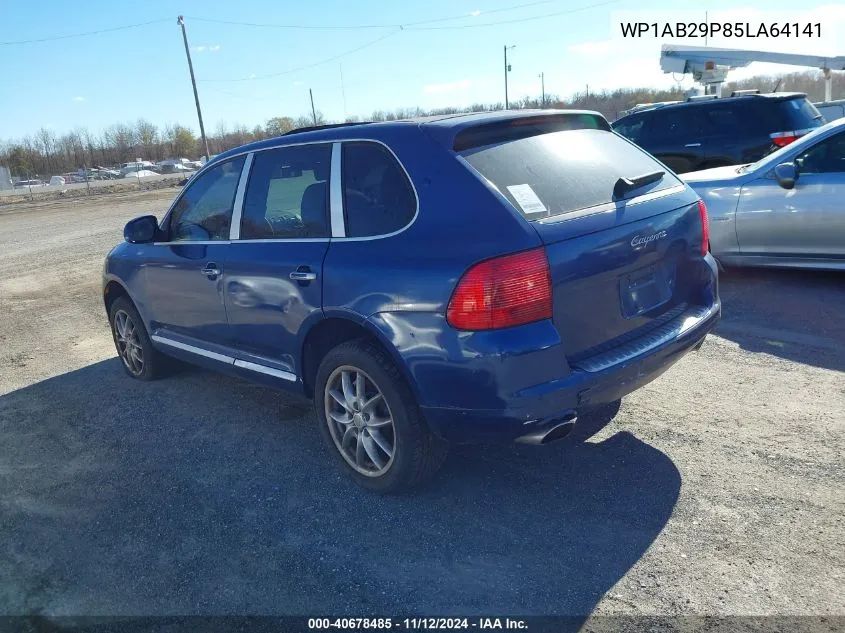 2005 Porsche Cayenne S VIN: WP1AB29P85LA64141 Lot: 40678485