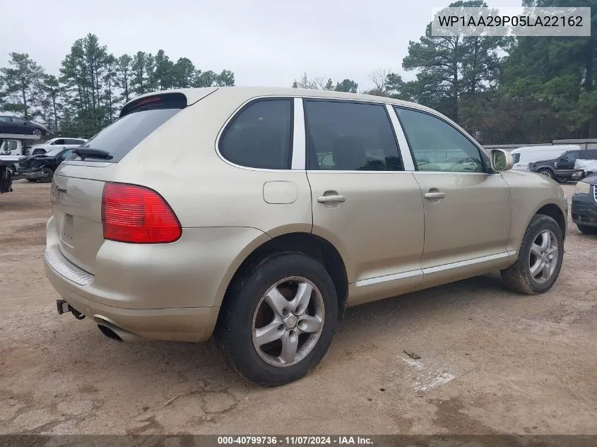 2005 Porsche Cayenne VIN: WP1AA29P05LA22162 Lot: 40799736