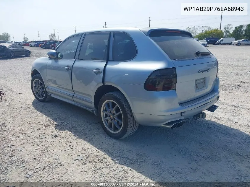 2006 Porsche Cayenne S VIN: WP1AB29P76LA68943 Lot: 40338007