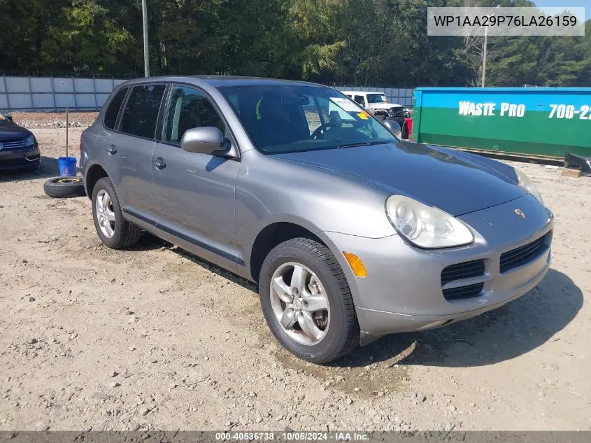 2006 Porsche Cayenne VIN: WP1AA29P76LA26159 Lot: 40536738