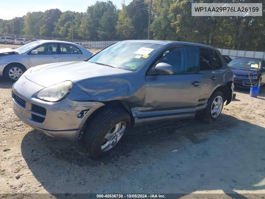 2006 Porsche Cayenne VIN: WP1AA29P76LA26159 Lot: 40536738