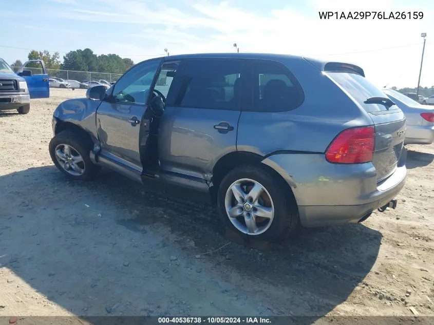 2006 Porsche Cayenne VIN: WP1AA29P76LA26159 Lot: 40536738