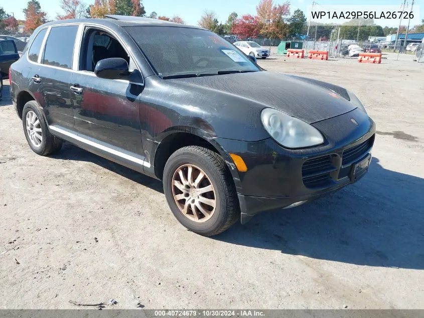 2006 Porsche Cayenne VIN: WP1AA29P56LA26726 Lot: 40724679