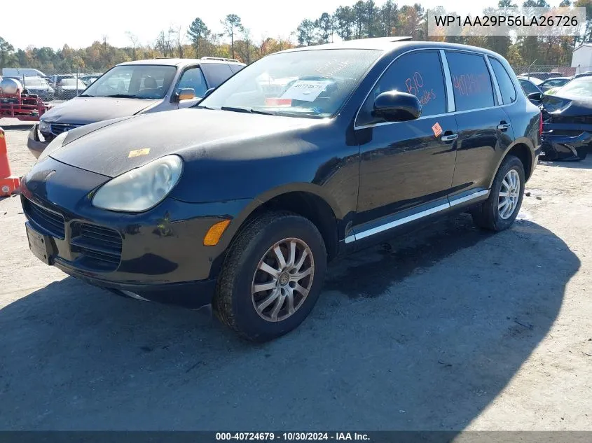 2006 Porsche Cayenne VIN: WP1AA29P56LA26726 Lot: 40724679