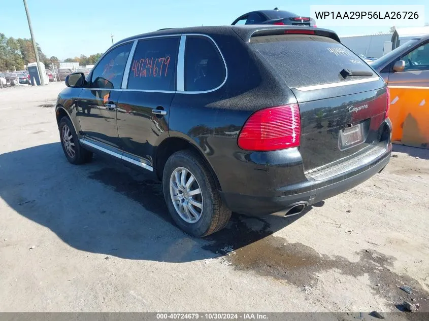 2006 Porsche Cayenne VIN: WP1AA29P56LA26726 Lot: 40724679