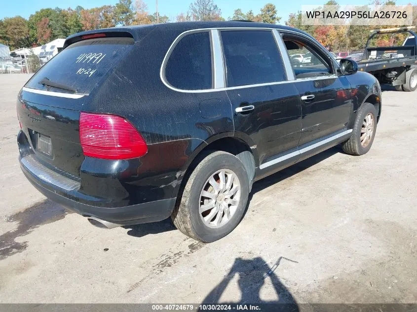 2006 Porsche Cayenne VIN: WP1AA29P56LA26726 Lot: 40724679