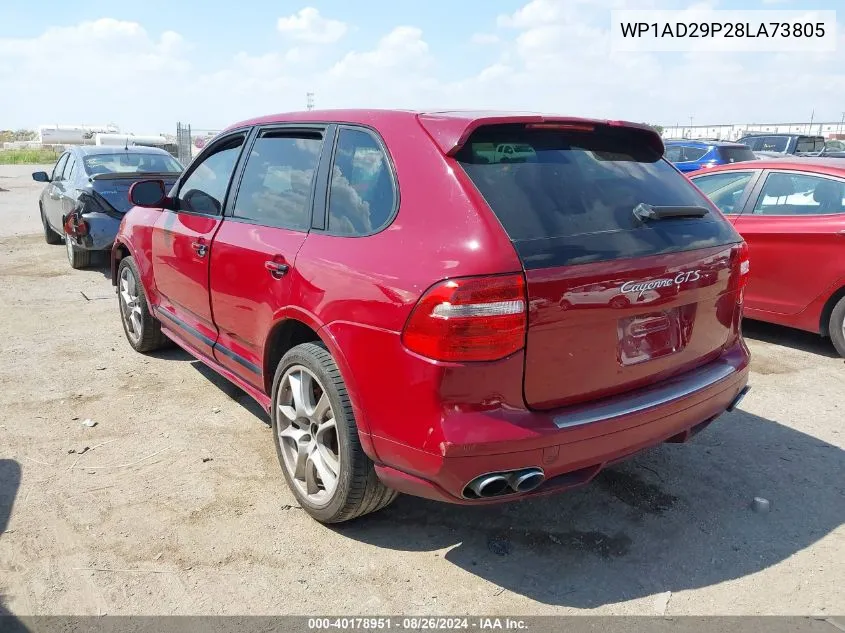 2008 Porsche Cayenne Gts VIN: WP1AD29P28LA73805 Lot: 40178951