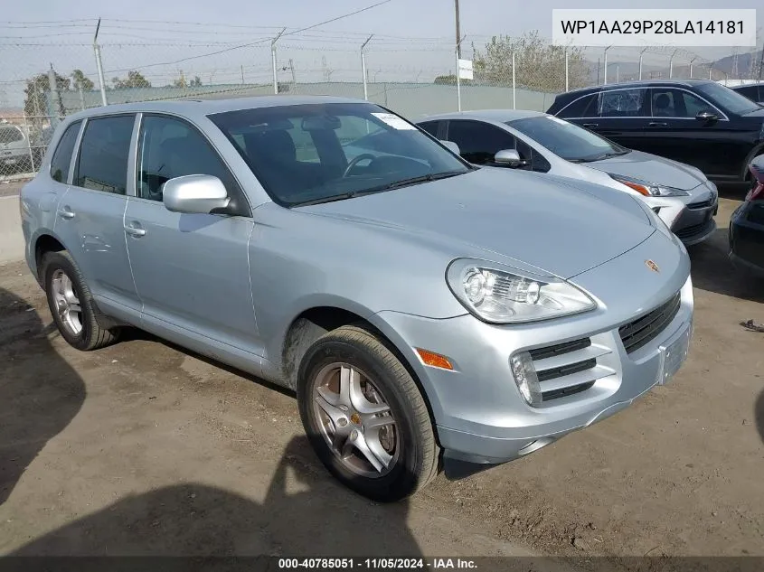 2008 Porsche Cayenne VIN: WP1AA29P28LA14181 Lot: 40785051