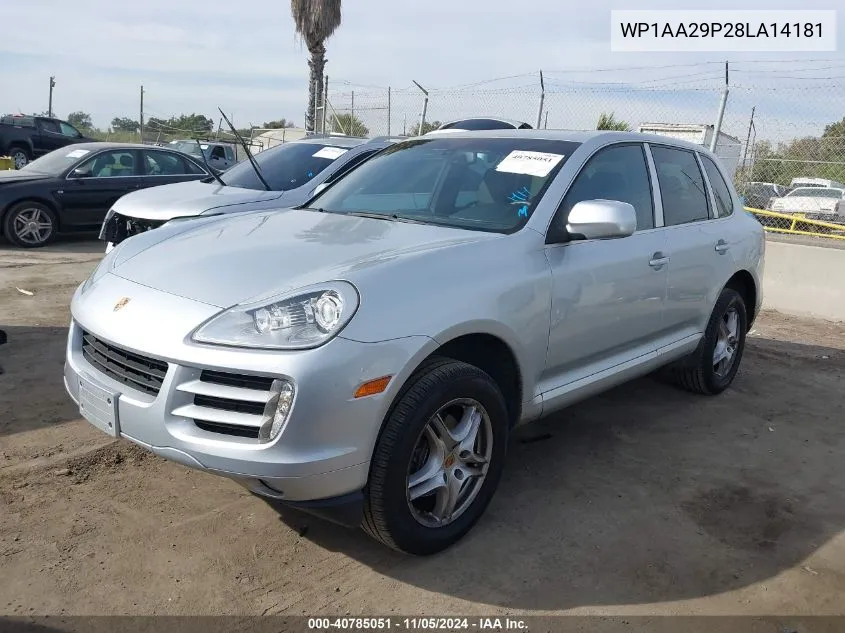 2008 Porsche Cayenne VIN: WP1AA29P28LA14181 Lot: 40785051