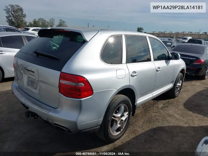 2008 Porsche Cayenne VIN: WP1AA29P28LA14181 Lot: 40785051