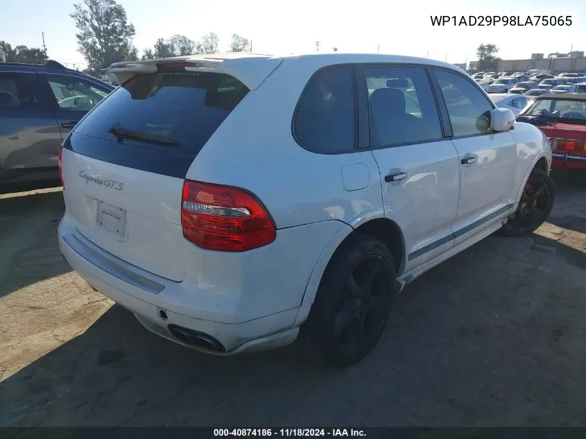 2008 Porsche Cayenne Gts VIN: WP1AD29P98LA75065 Lot: 40874186