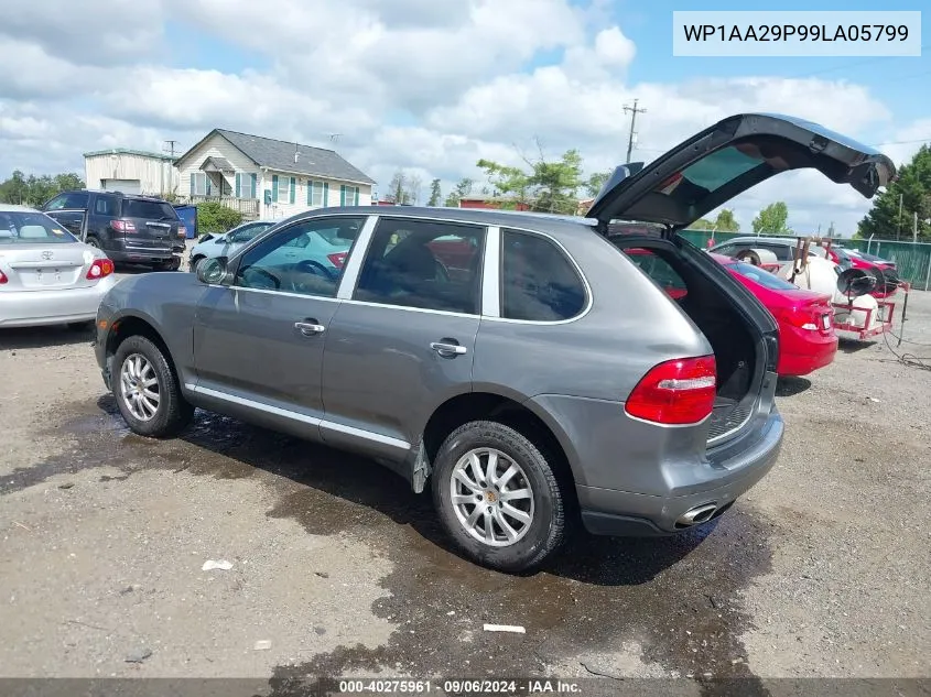 2009 Porsche Cayenne VIN: WP1AA29P99LA05799 Lot: 40275961