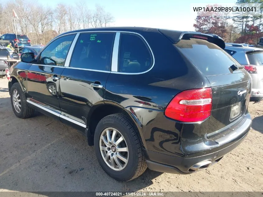 2009 Porsche Cayenne VIN: WP1AA29P89LA10041 Lot: 40724021