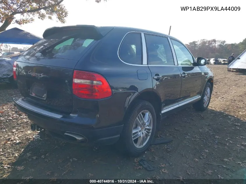 2009 Porsche Cayenne S VIN: WP1AB29PX9LA44009 Lot: 40744916