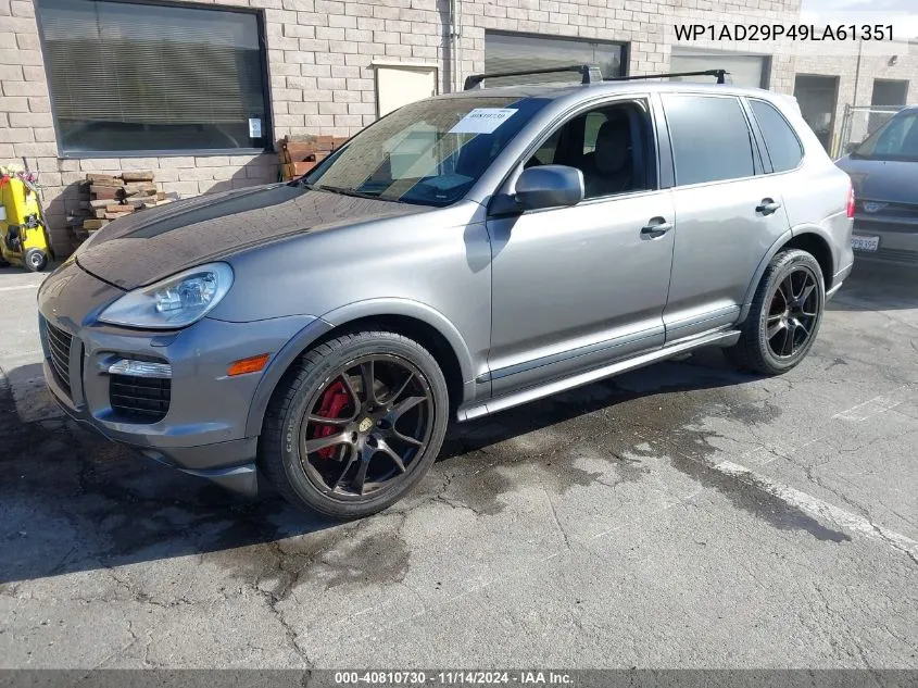 2009 Porsche Cayenne Gts VIN: WP1AD29P49LA61351 Lot: 40810730