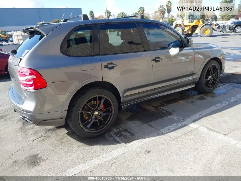 2009 Porsche Cayenne Gts VIN: WP1AD29P49LA61351 Lot: 40810730