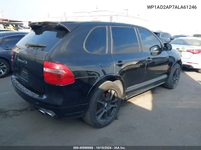 2010 Porsche Cayenne Gts VIN: WP1AD2AP7ALA61246 Lot: 40598866